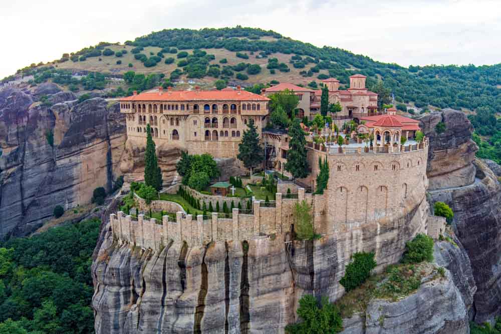 View of a Meteora monastery