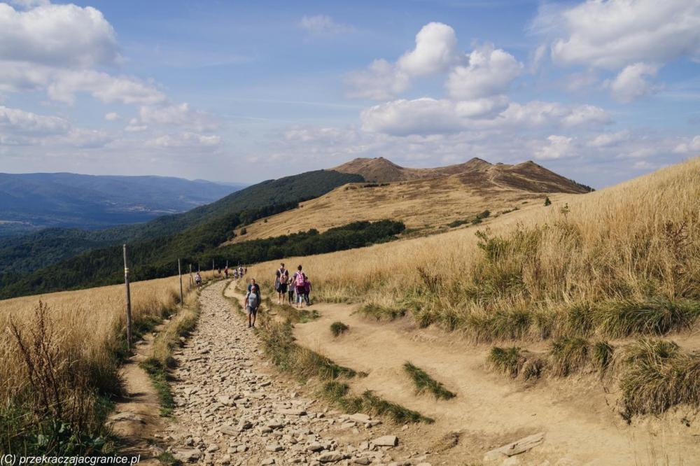 Bieszczady Mountains hiking route Poland