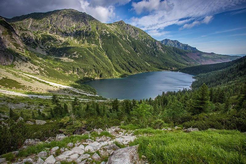 Tatras mountains hiking trail Morskie Oko